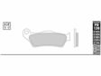 GALFER MOTO PADS FD Bremsbeläge für Motorräder 94mm, 36.7mm, 7.6mm (FD138G1050)