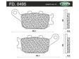 NEWFREN Brake pad for motorcycle