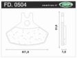 NEWFREN Brake pad for motorcycle