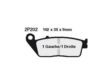 NISSIN Brake pad for motorcycle 102mm, 38mm, 9mm (1036621)