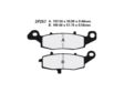 NISSIN Brake pad for motorcycle 133.5mm, 36.8mm, 8.4mm (1036705)