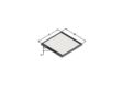 TECNECO FILTERS Innenraumluftfilter 10553042 Länge [mm]: 200, Breite [mm]: 185, Höhe [mm]: 20, Filterausführung: Partikelfilter 1.