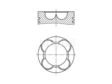 MAHLE ORIGINAL Kolben, Steuerkettenspanner 10241323 1 dB
Zylinderbohrung [mm]: 84,0, Länge [mm]: 71,0, Kompressionshöhe [mm]: 45,00, Bolzenlänge [mm]: 68, Bolzendurchmesser [mm]: 30, Muldentiefe 1 [mm]: 14,5, Muldendurchmesser [mm]: 47,5, Ventiltaschentiefe 1 [mm]: 1,6, Ventiltaschentiefe 2 [mm]: 1,54, mechanisch bearbeitet: mit Aussparung/Ausschnitt für Öldüse, Oberfläche: beschichtet, Ergänzungsartikel/Ergänzende Info 2: mit Kolbenringträger, mit Kühlkanal, Ergänzungsartikel/Ergänzende Info: gekühlter Kolbenringträger, Pleuelbauart: Trapezpleu 3.