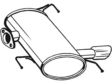 BOSAL Auspufftopf 550857 hintere
zusätzlich benötigte Artikel siehe Zubehörliste: 1.