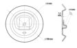 LAMPA Öse zur Ladungssicherung 11077563 G-1, Stahlbefestigungsring, Ladungskapazität: 200 kg mit 4 m6x20 mm Schraube, 2 Stcs/Set 4.