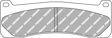 FERODO Brake pad for motorcycle