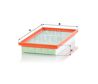 MANN-FILTER Luftfilter 82841/1 Länge [mm]: 321, Breite [mm]: 177, Höhe [mm]: 49 
Filterausführung: Filtereinsatz, EU-Produktsicherheitsverordnung (GPSR): IEC 60417-6183 mechanisches Fachwissen erforderlich, Länge [mm]: 319, Breite [mm]: 173, Höhe [mm]: 44 2.