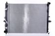 NISSENS Radiator 11243493 Cooling fins material: Aluminium, Core Depth [mm]: 25, Core Length [mm]: 550, Core Width [mm]: 437, Radiator type: Brazed cooling fins, Supplementary Article/Supplementary Info: with oil cooler, Water Tank Material (radiator): Plastic 1.