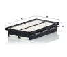 MANN-FILTER Luftfilter 11255890 Filterausführung: Filtereinsatz, EU-Produktsicherheitsverordnung (GPSR): IEC 60417-6183 mechanisches Fachwissen erforderlich, Länge [mm]: 270, Breite [mm]: 161, Höhe [mm]: 44 3.