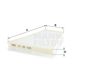 MANN-FILTER Innenraumluftfilter 11255920 Filterausführung: Partikelfilter, EU-Produktsicherheitsverordnung (GPSR): IEC 60417-6183 mechanisches Fachwissen erforderlich, Einbauposition: Motorraum Beifahrerseite, unter der Wasserkastenabdeckung, Einbauzeit [min]: 12, Länge [mm]: 244, Breite [mm]: 90, Höhe [mm]: 19 3.