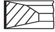MAHLE ORIGINAL Kolbenringsatz 221503 Zylinderbohrung [mm]: 120,0, Komponentennummer: 1. T3,5 IF PVD, 2. M 2,5 IFU N, 3. DSF 3,0 N 
Zylinderbohrung [mm]: 120,0 2.