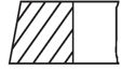 MAHLE ORIGINAL Kolbenringsatz 221507 Zylinderbohrung [mm]: 88,0, Komponentennummer: 1. R 1,75 Cr P, 2. M 2,0, 3. DSF 4,0 
Zylinderbohrung [mm]: 88,0 3.