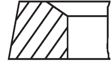 MAHLE ORIGINAL Kolbenringsatz 221335 Zylinderbohrung [mm]: 128,0, Komponentennummer: 1. T 3,5 Mo, 2. M 3,5 IF, 3. NM 3,5, 4. DSF 6,5 Cr 
Zylinderbohrung [mm]: 128,0 4.