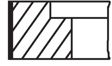 MAHLE ORIGINAL Kolbenringsatz 221379 Zylinderbohrung [mm]: 86,4, Komponentennummer: 1. R1,5 IW Cr P, 2. M 1,5 IWU P, 3. 3S 3,0 Cr 
Zylinderbohrung [mm]: 86,4 2.