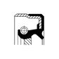 CORTECO Transmission gear seal 234120 Height 1 [mm]: 12, Height [mm]: 12, Inner Diameter [mm]: 105, Inner Diameter 1 [mm]: 105, Outer Diameter [mm]: 130, Outer Diameter 1 [mm]: 130, Material: FPM (fluoride rubber), Swirl Type: Left-hand Twist, Dust Cover: with dust lip 4.