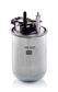 MANN-FILTER Kraftstofffilter 11024147 Filterausführung: Leitungsfilter, EU-Produktsicherheitsverordnung (GPSR): IEC 60417-6183 mechanisches Fachwissen erforderlich, Höhe [mm]: 120, Außendurchmesser [mm]: 87, Einlassdurchmesser [mm]: 8, Auslassdurchmesser [mm]: 8 1.