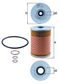 KNECHT Ölfilter 81086/2 Filterausführung: Filtereinsatz, Durchmesser [mm]: 84,0, Höhe [mm]: 121,0, Innendurchmesser 2 [mm]: 11, Innendurchmesser 3 [mm]: 23,4, Ergänzungsartikel/Ergänzende Info: mit Dichtungen, Durchmesser 4 [mm]: 23,4 2.