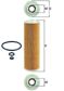 KNECHT Ölfilter 81249/2 Filterausführung: Filtereinsatz, Durchmesser [mm]: 46,3, Höhe [mm]: 156,6, Innendurchmesser 2 [mm]: 22, Innendurchmesser 3 [mm]: 21,5, Ergänzungsartikel/Ergänzende Info: mit Dichtungen 2.