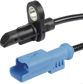 ELPARTS Raddrehzahlsensor 11354478 Einbauposition: Hinterachse links, Hinterachse rechts, Farbe: schwarz, Nennspannung [V]: 12, Anzahl der Steckkontakte: 2, Ergänzungsartikel/Ergänzende Info 2: mit Kabel, Steckerfarbe: blau 1.