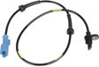 ELPARTS Raddrehzahlsensor 11354478 Einbauposition: Hinterachse links, Hinterachse rechts, Farbe: schwarz, Nennspannung [V]: 12, Anzahl der Steckkontakte: 2, Ergänzungsartikel/Ergänzende Info 2: mit Kabel, Steckerfarbe: blau 2.