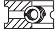 MAHLE ORIGINAL Kolbenringsatz 10790069 Zylinderbohrung [mm]: 80,0, Komponentennummer: 1. R 1,5 Mo, 2. NM 1,5, 3. SSF 2,5 
Zylinderbohrung [mm]: 80,0 5.