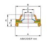 ACAUTO Klimakompressorsimmerring 11430239 Herstellereinschränkung: CALSONIC, Merkmale [mm]: A: -, B: 27.23, C: 13.27, D: 9.7, E: 12.05, F: 9.53
Herstellereinschränkung: CALSONIC, DENSO, Kenngröße: A: -, B: 27,23, C: 13,27, D: 9,7, E: 12,05, F: 9,53 2.