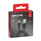 LAMPA USB-Kabel 11443194 USB> Apple 8-pin, 100 cm Federkabel, schwarz 2.
