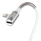 LAMPA USB-Kabel 11443215 90-Grad-USB > Apple 8-Pin + Kopfhöreradapter - 200 cm Kabel, weiß 2.