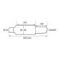 LAMPA Auspuff-Sporttrommel (universal) 11441096 Edelstahl, MU-2 3.