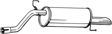 BOSAL Auspufftopf 550805 hintere
zusätzlich benötigte Artikel siehe Zubehörliste: 5.