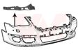 VAN WEZEL Halter, Stoßfänger 10527688 rechte
Einbauposition: vorne rechts, Stoßstangenausführung: Führungsprofil 1.
