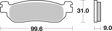 BREMBO Brake pad for motorcycle