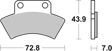 BREMBO Brake pad for motorcycle