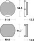 BREMBO Brake pad for motorcycle