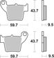 BREMBO Brake pad for motorcycle