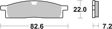 BREMBO Brake pad for motorcycle