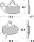 BREMBO Brake pad for motorcycle