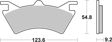 BREMBO Brake pad for motorcycle
