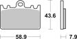 BREMBO Brake pad for motorcycle