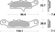 BREMBO Brake pad for motorcycle