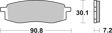 BREMBO Brake pad for motorcycle