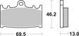 BREMBO Brake pad for motorcycle