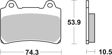 BREMBO Brake pad for motorcycle