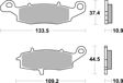 BREMBO Brake pad for motorcycle