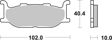 BREMBO Brake pad for motorcycle