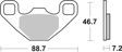 BREMBO Brake pad for motorcycle