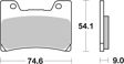 BREMBO Brake pad for motorcycle