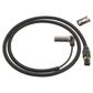 SWAG/FEBI Raddrehzahlsensor 872195 Anschlussanzahl: 2, Widerstand [Ohm]: 1150, Steckergehäuseform: rechtwinklig, Einbauposition: Vorderachse rechts, Kabellänge [mm]: 1270, Ergänzungsartikel/Ergänzende Info: mit Buchse 1.