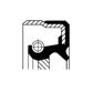 CORTECO Transmission gear seal 230374 Height [mm]: 16, Inner Diameter [mm]: 80, Outer Diameter [mm]: 100, Material: FPM (fluoride rubber), Swirl Type: Left-hand Twist, Dust Cover: with dust lip 4.