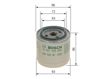 BOSCH Ölfilter 255633 Filterausführung: Anschraubfilter, Höhe [mm]: 96, Gewindemaß: M 20 x 1,5, Außendurchmesser [mm]: 93, Dichtringaußendurchmesser [mm]: 72, Dichtringinnendurchmesser [mm]: 63 5.